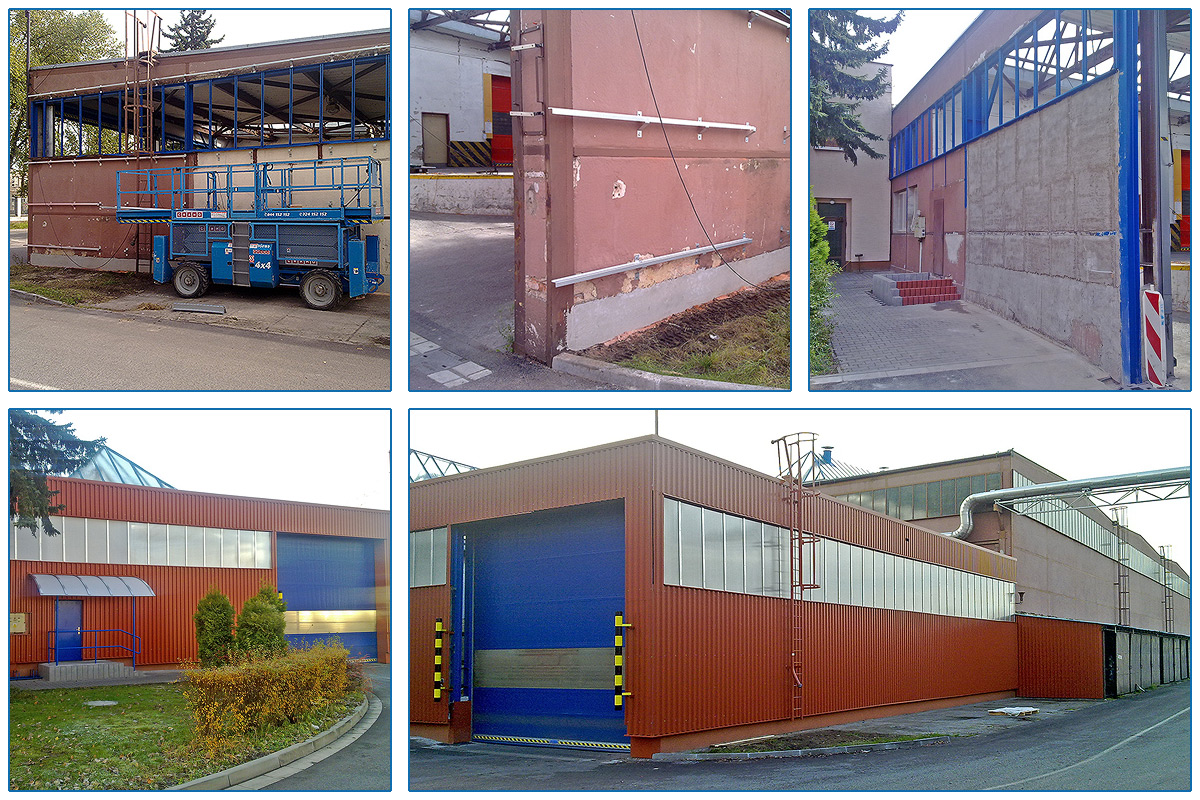 2012 opláštění Ferona Hradec Králové